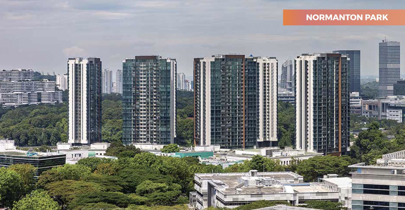 A photo of the Normanton Park mega development.