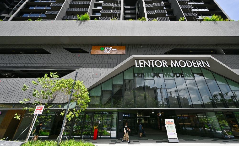 Lentor Modern mall, newly opened