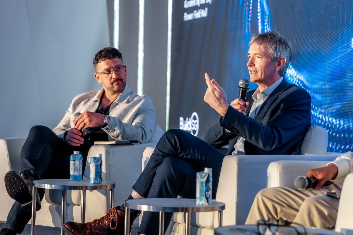 Lendlease's Matt Warren and Arup's David Moran on the panel