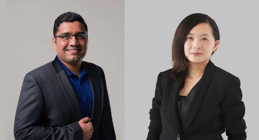 Praveen and Ivy from Surbana Jurong Group