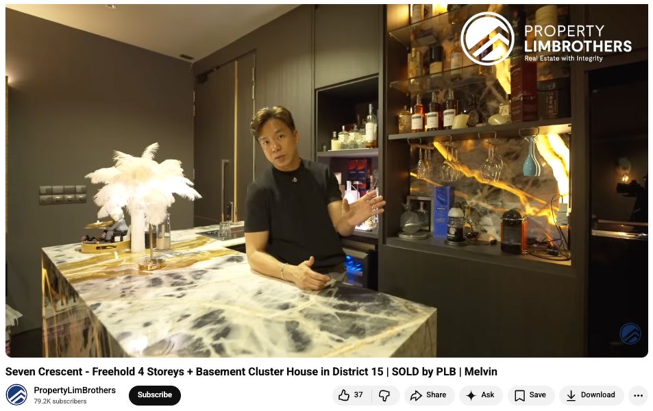 A YouTube screenshot of an August 2025 video featuring Melvin Lim of PropertyLimBrothers.