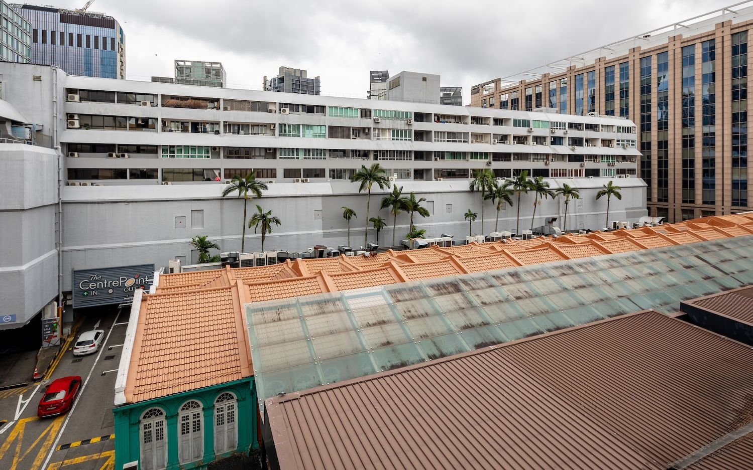 The rear plot of The Centrepoint, which includes residential apartments