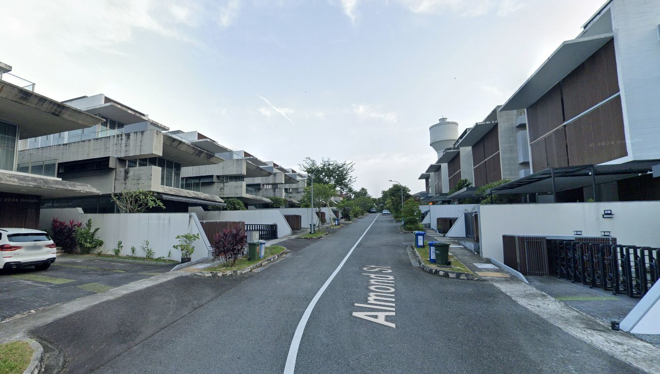Landed homes along Almond Street