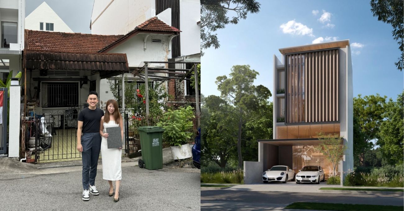 Vevien Ong and Bernard Ng's landed property that they are redeveloping in District 15
