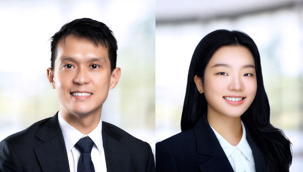 Shaowei Toh (left) and Hannah Cho, from Savills Investment Management