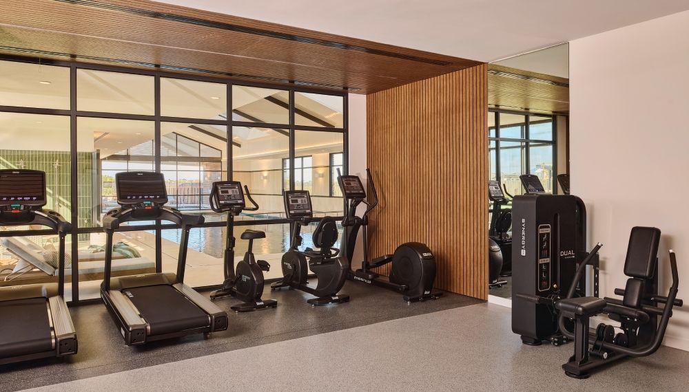 Gym and indoor pool at Halcyon Green senior living development in Melbourne, Australia