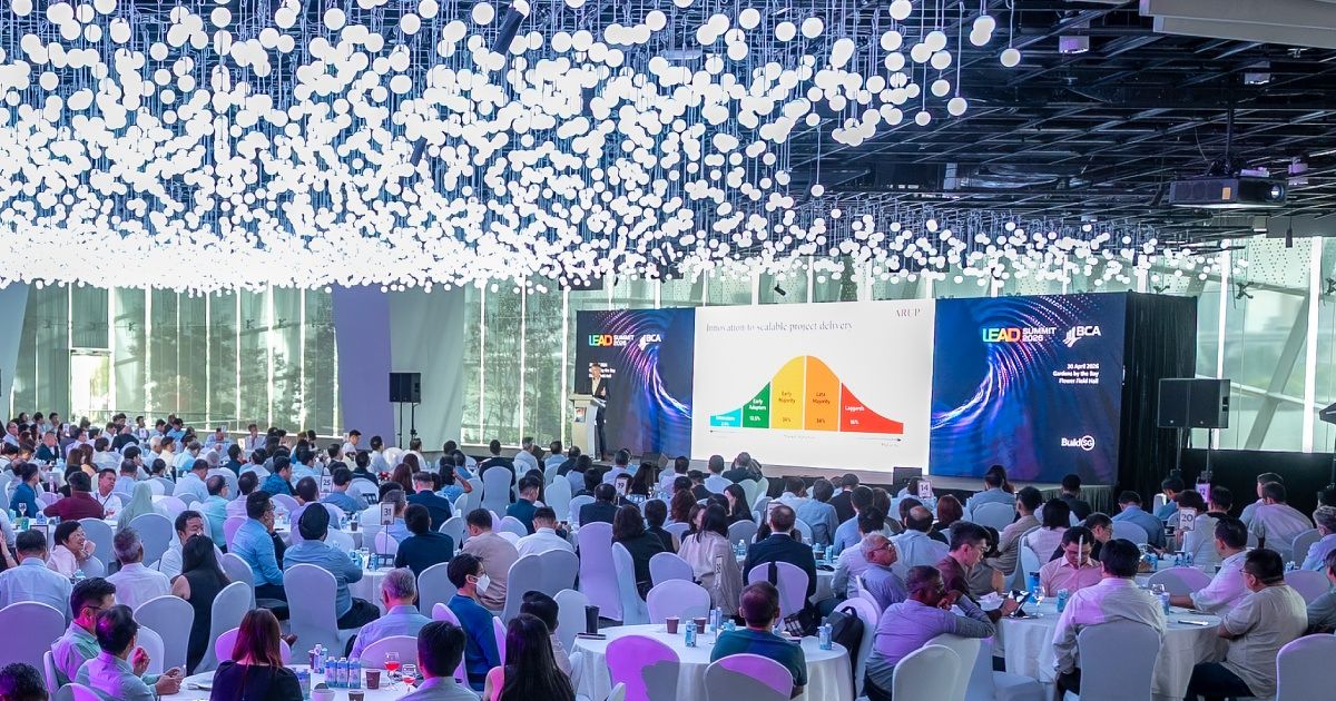 Audience at the BCA BuildSG Lead Summit 2026 at Gardens By The Bay