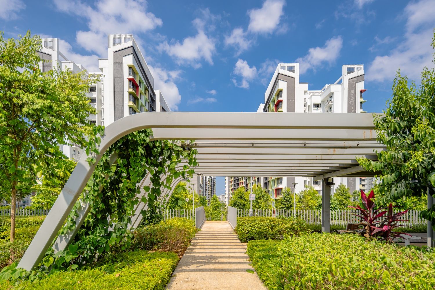 Roof garden at Tampines GreenGlen HDB development