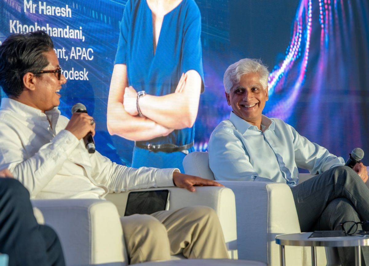Boustead's Khalil and Autodesk's Haresh on the panel discussion