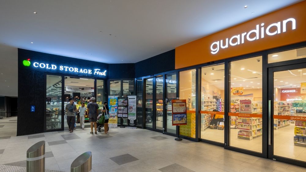 Cold Storage Fresh and Guardian are among amenities that are open at Lentor Modern mall