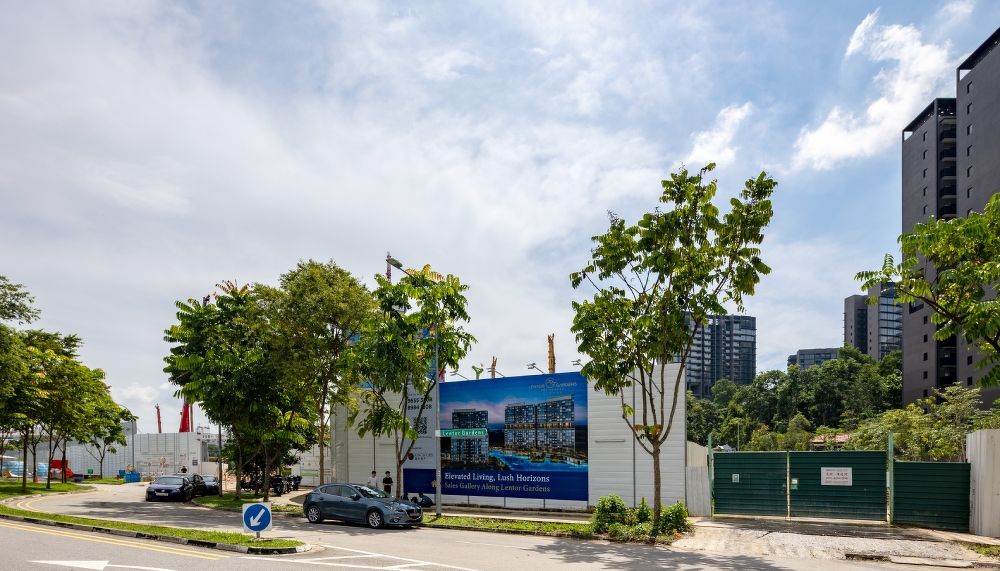 Construction site of Lentor Gardens Residences, an upcoming private condo project