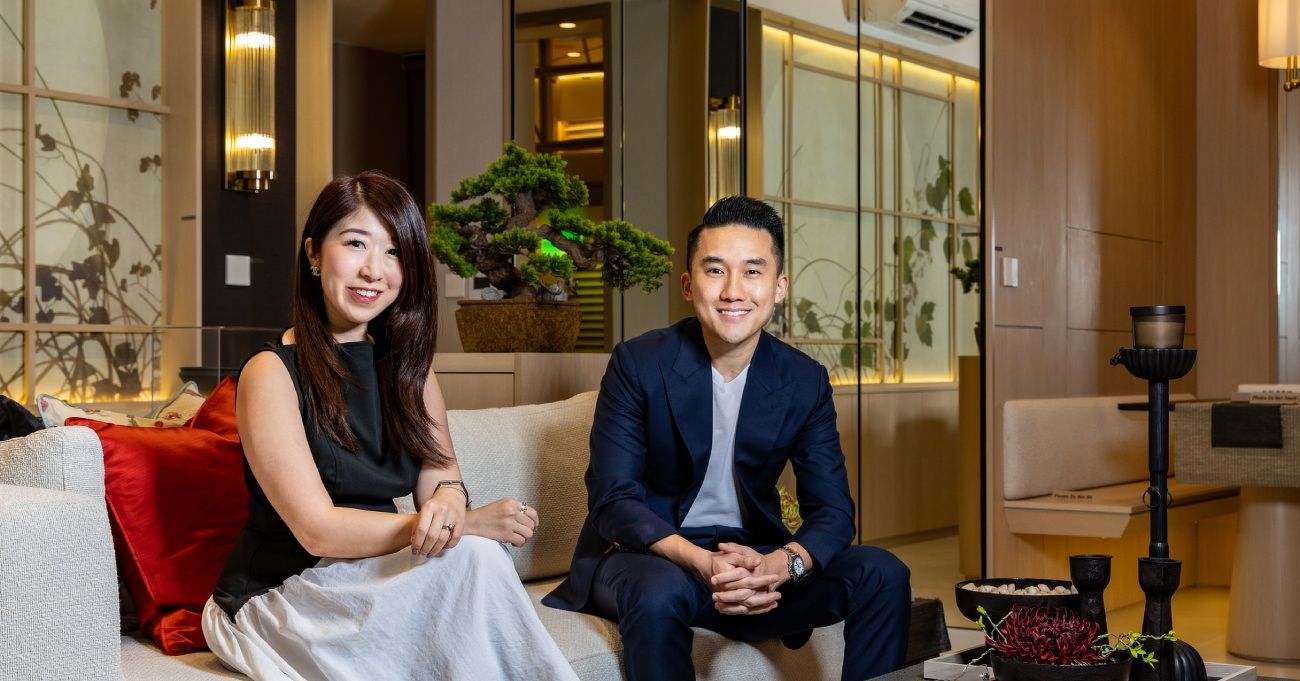 Vevien Ong and Bernard Ng - PropNex real estate salespeople