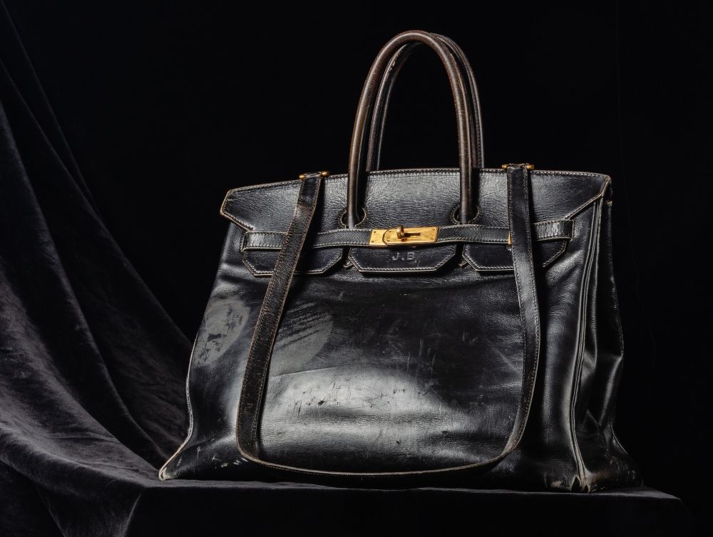 The original Birkin bag owned by Jane Birkin, sold by Sotheby's