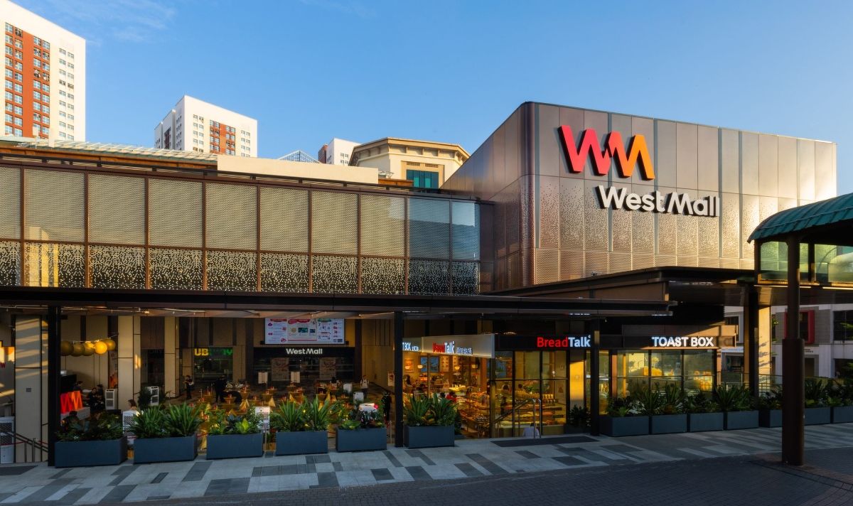 Renovated West Mall with a new facade