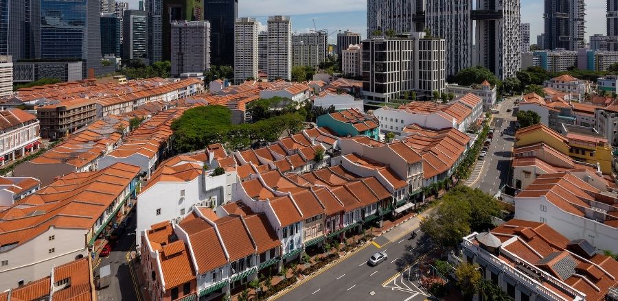 Shophouses in Singapore