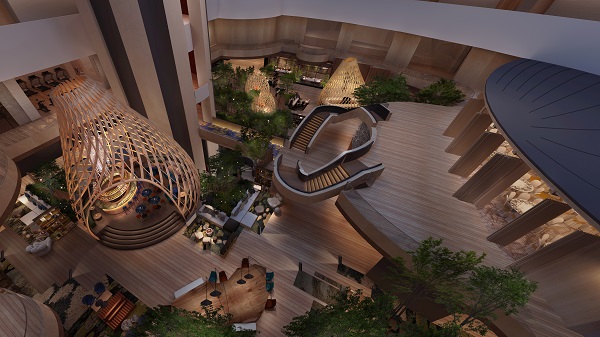 The overhaul of Parkroyal Collection Marina Bay will see a core focus on greenery (Credit: Pan Pacific Hotels Group) - EDGEPROP SINGAPORE