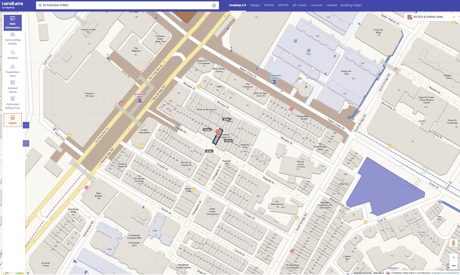 Map of 52 Pagoda Street - EDGEPROP SINGAPORE