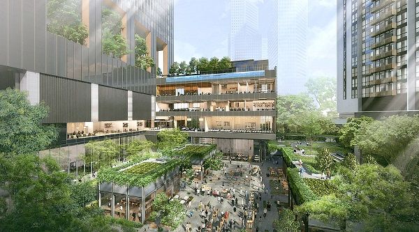 City in a garden brought to life in the CBD at future Guoco Midtown -  Singapore Property News